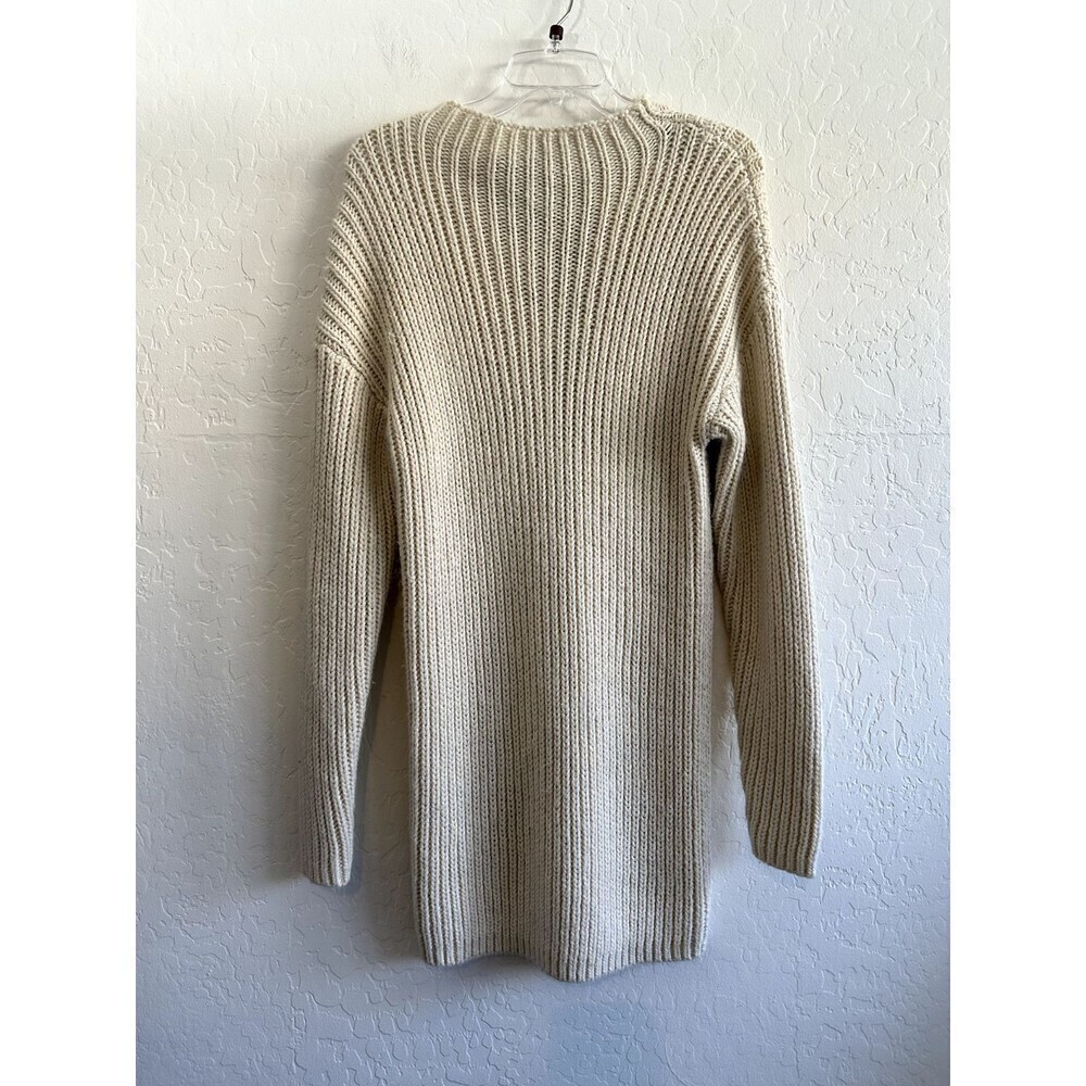 Kendall & Kylie Knit Sweater Size 10 Lace Back Long Sleeve Minimal Modern Office